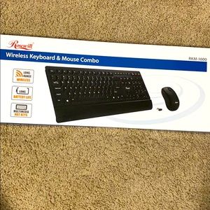 Wireless keyboard and mouse
